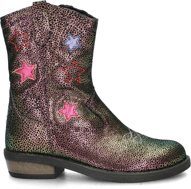 Nelson Kids suède cowboylaarzen roze multi