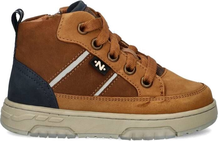 Nelson Kids leren sneakers cognac