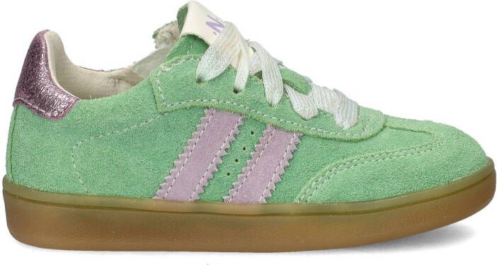 Nelson Kids suède sneakers groen