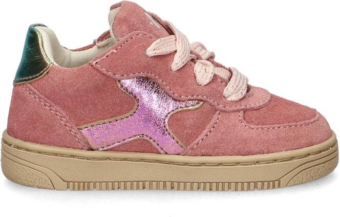 Nelson Kids suède sneakers roze - Foto 2