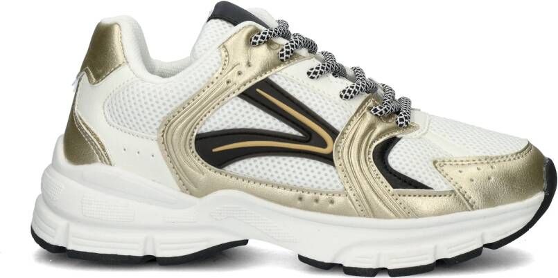 Nelson Kids chunky sneakers wit goud Meisjes Nylon Meerkleurig 38 - Foto 2