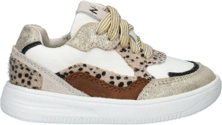 Nelson Kids sneakers beige wit Meisjes Imitatieleer 26