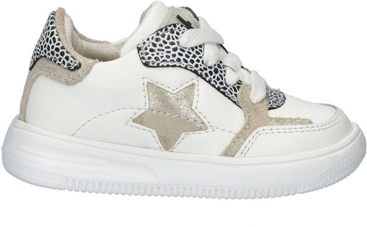 Nelson Kids leren sneakers wit Beige Meisjes Leer Meerkleurig 21