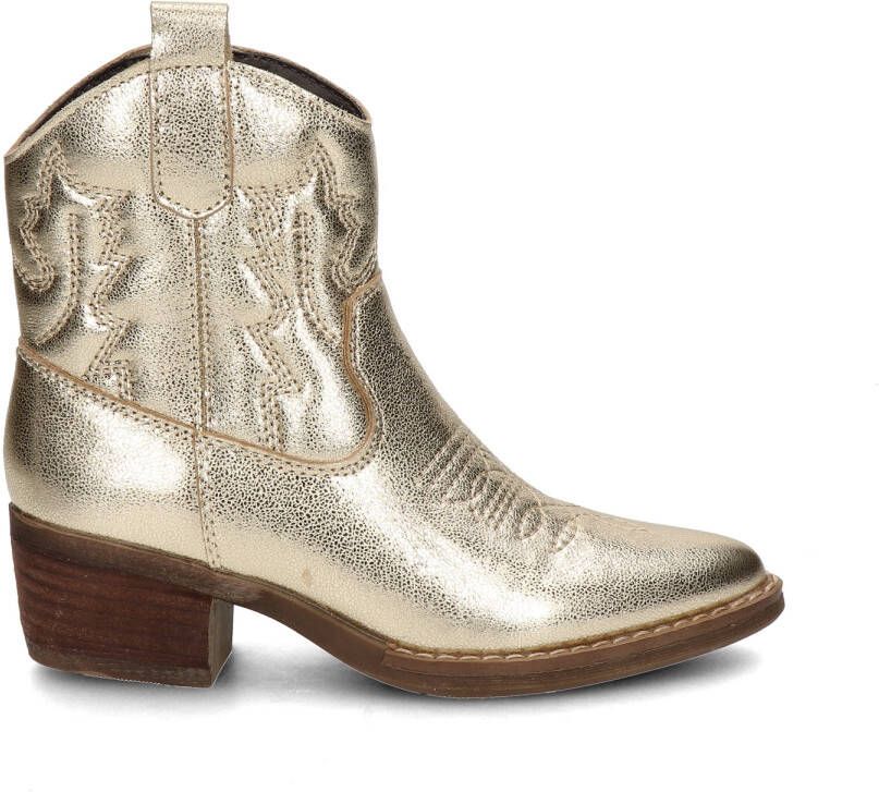 Nelson Kids leren cowboylaarzen goud Meisjes Leer 34 - Foto 3