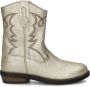 Nelson Kids leren cowboylaarzen goud metallic Meisjes Leer 30 - Thumbnail 2