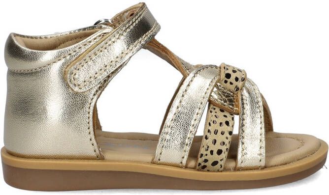 Nelson Kids leren sandalen goud