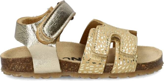 Nelson Kids leren sandalen goud