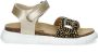 Nelson Kids suède sandalen met panterprint goud Meisjes Suede Panterprint 24 - Thumbnail 3