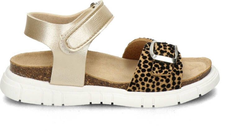 Nelson Kids suède sandalen met panterprint goud Meisjes Suede Panterprint 31 - Foto 4