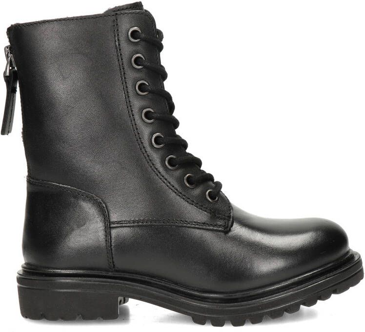 Nelson Kids leren veterboots zwart Meisjes Leer 33 - Foto 2
