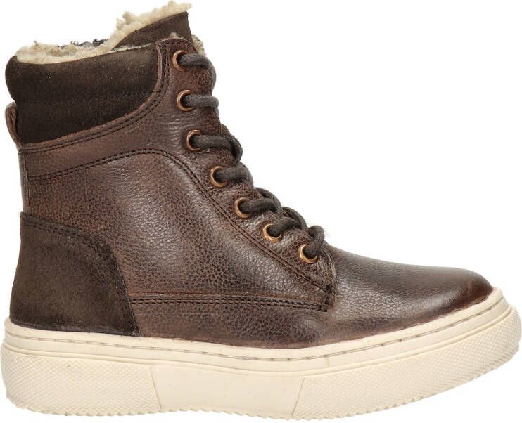Nelson Kids leren veterboots cognac Bruin Leer 35 - Foto 5