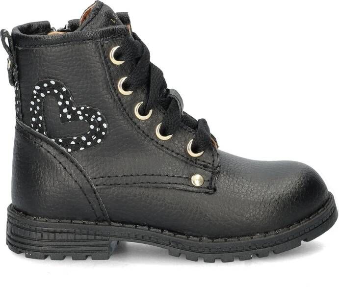 Nelson Kids leren veterboots zwart Meisjes Leer Effen 29 - Foto 3