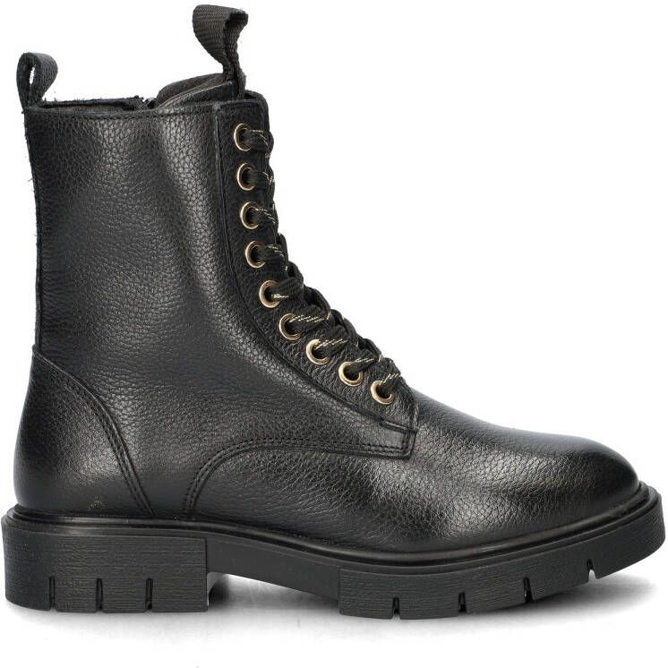 Nelson Kids leren veterboots zwart Meisjes Leer Effen 33 - Foto 6