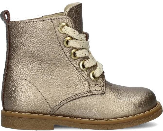 Nelson Kids veterboots goud metallic Meisjes Imitatieleer Effen 21