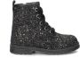 Nelson Kids leren veterboots met glitters zwart Meisjes Leer Effen 29 - Thumbnail 2
