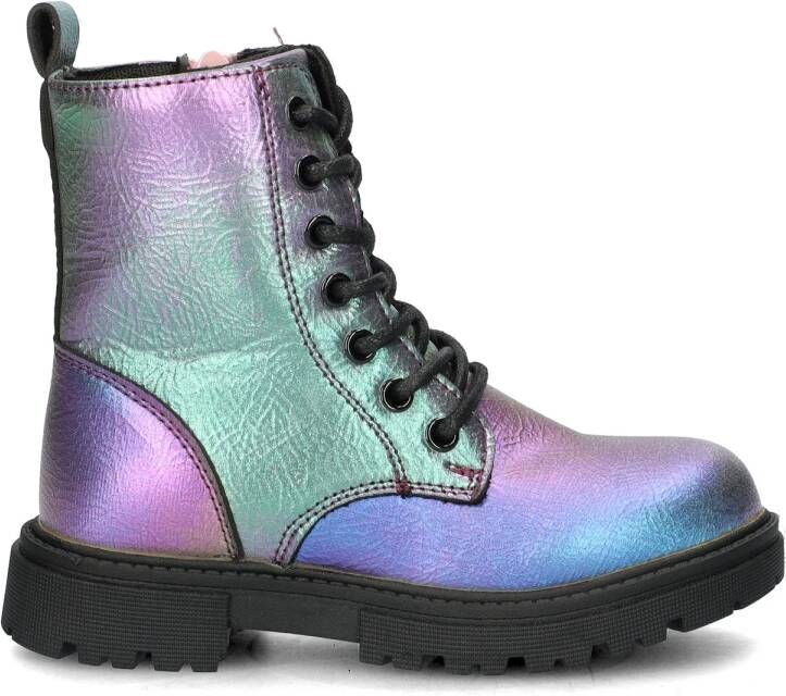 Nelson Kids veterboots paars groen