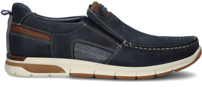 Nelson nubuck instappers donkerblauw - Foto 4