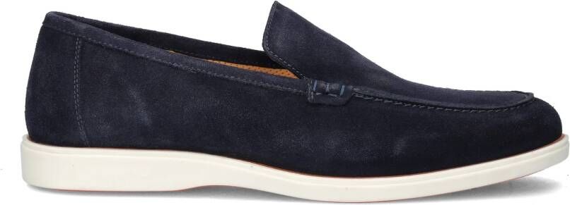 Nelson suède loafers donkerblauw