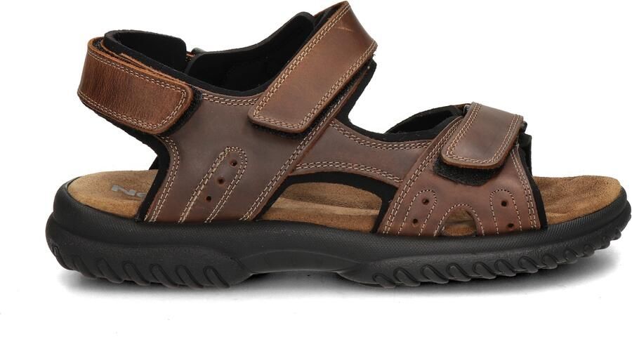 Nelson leren sandalen met profielzool bruin - Foto 3