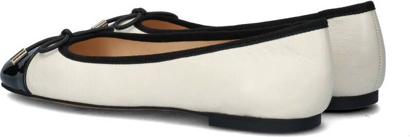 Nelson leren ballerina's wit zwart - Foto 4