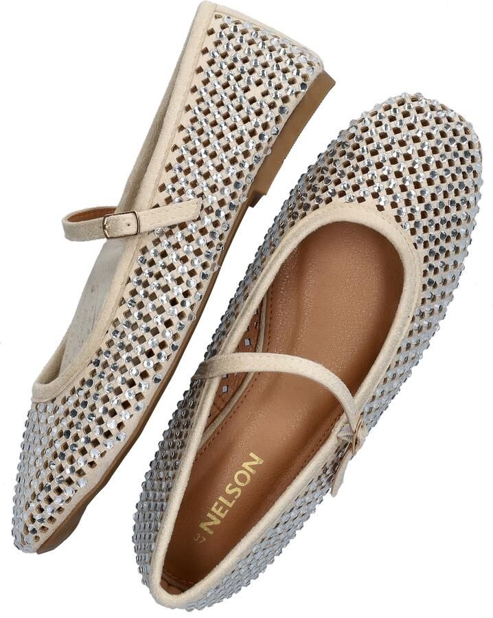 Nelson ballerina's met strass ecru - Foto 5