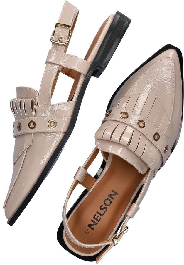 Nelson lak slingback loafers taupe - Foto 5