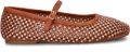 Nelson ballerina's met strass cognac - Cognac