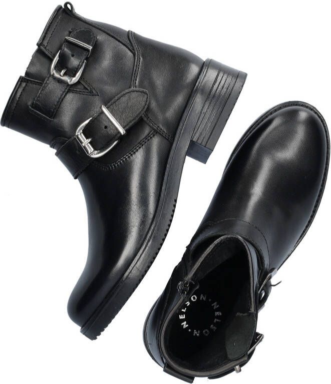 Nelson leren bikerboots zwart - Foto 4