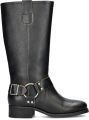 Nelson leren bikerboots zwart - Zwart