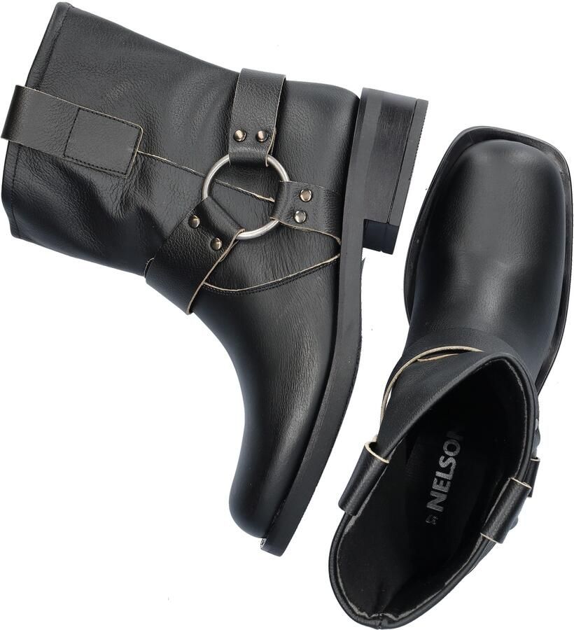 Nelson leren bikerboots zwart - Foto 2