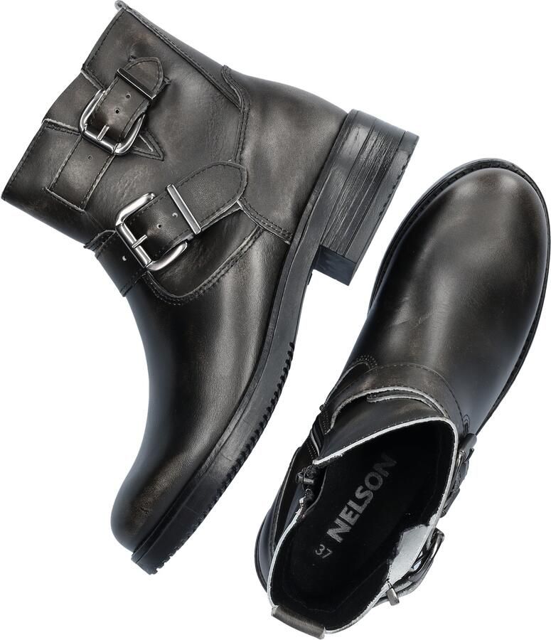 Nelson leren bikerboots zwart - Foto 5