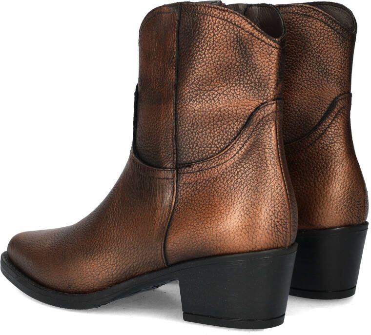 Nelson Brenda leren enkellaarzen brons - Foto 4