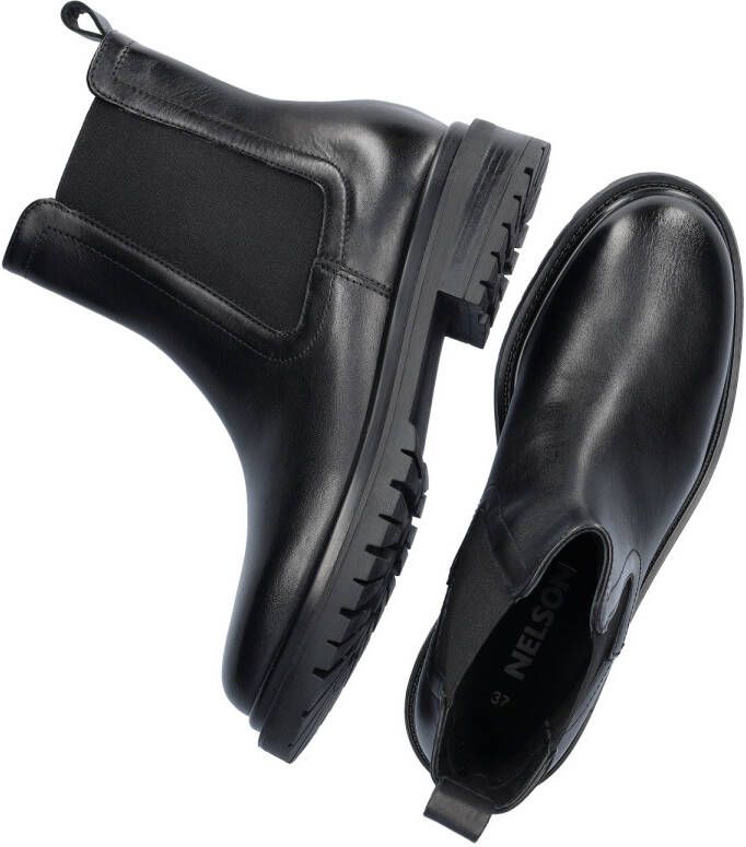 Nelson leren chelsea boots zwart - Foto 3