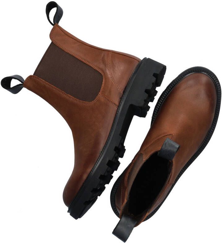 Nelson leren chelsea boots cognac - Foto 2