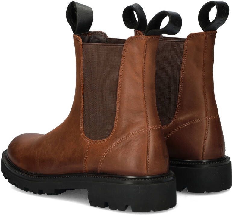 Nelson leren chelsea boots cognac - Foto 3