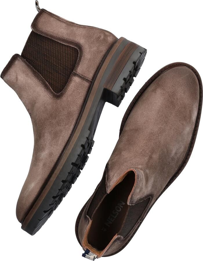 Nelson suède chelsea boots taupe - Foto 4