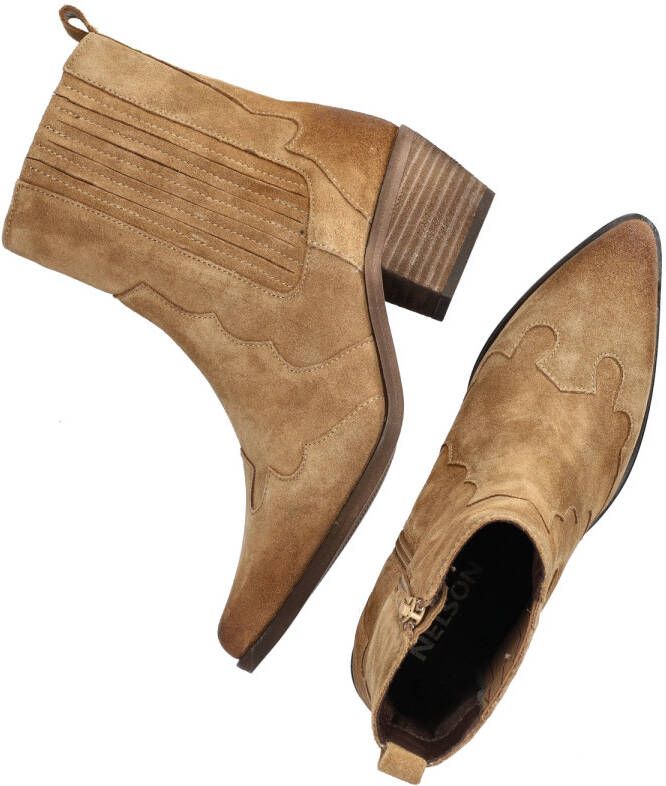 Nelson suède cowboylaarzen camel - Foto 5