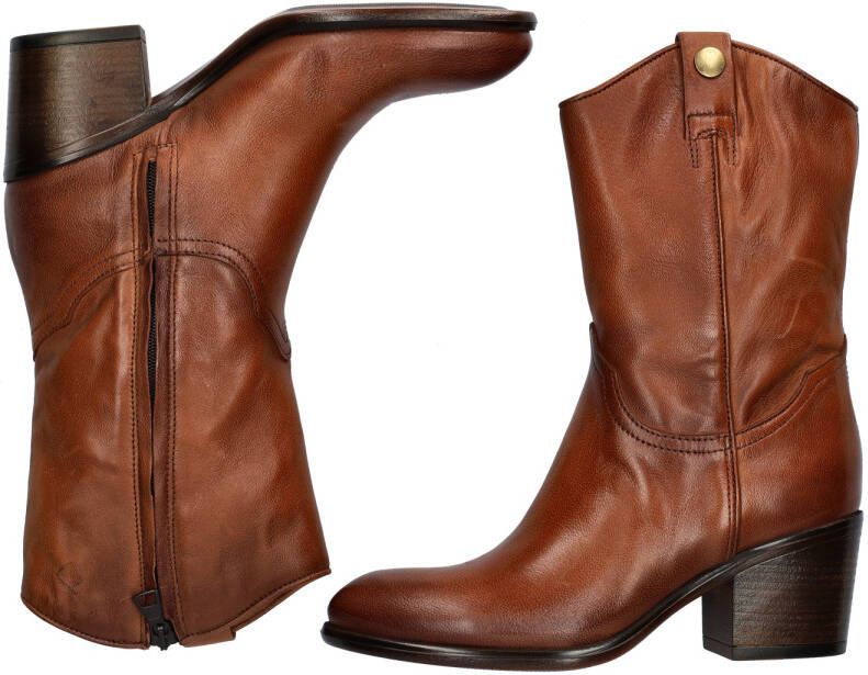 Nelson leren laarzen cognac - Foto 2