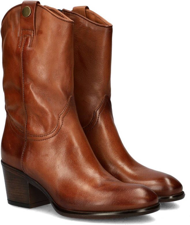 Nelson leren laarzen cognac - Foto 3