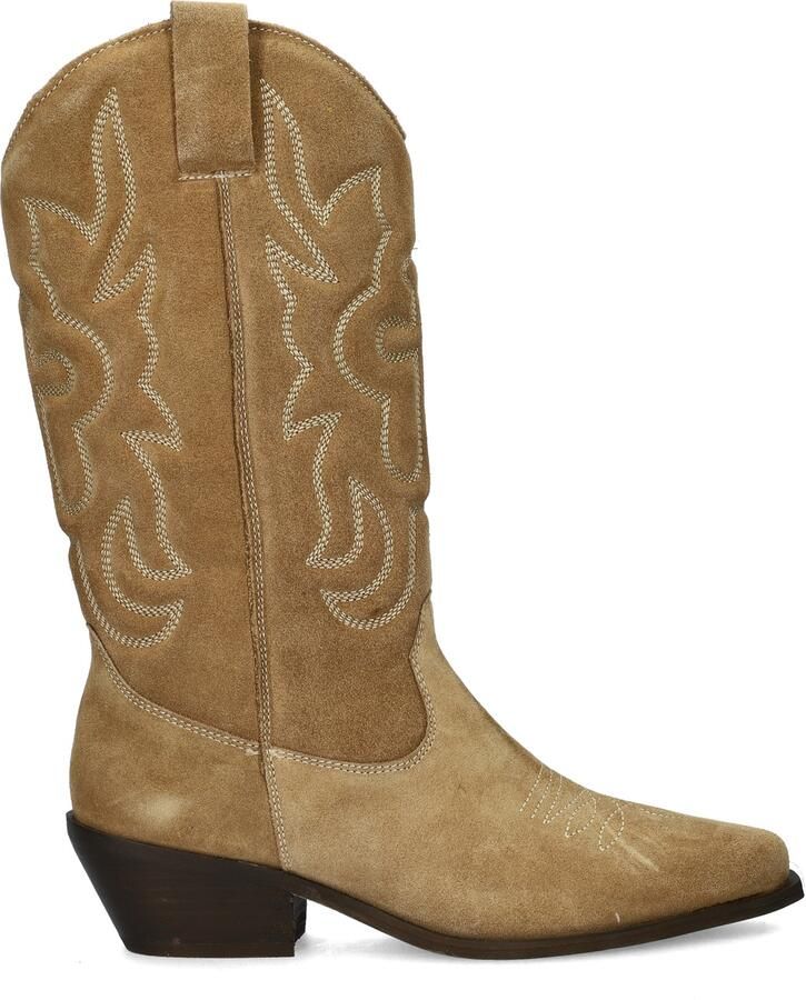 Nelson suède cowboylaarzen beige - Foto 3