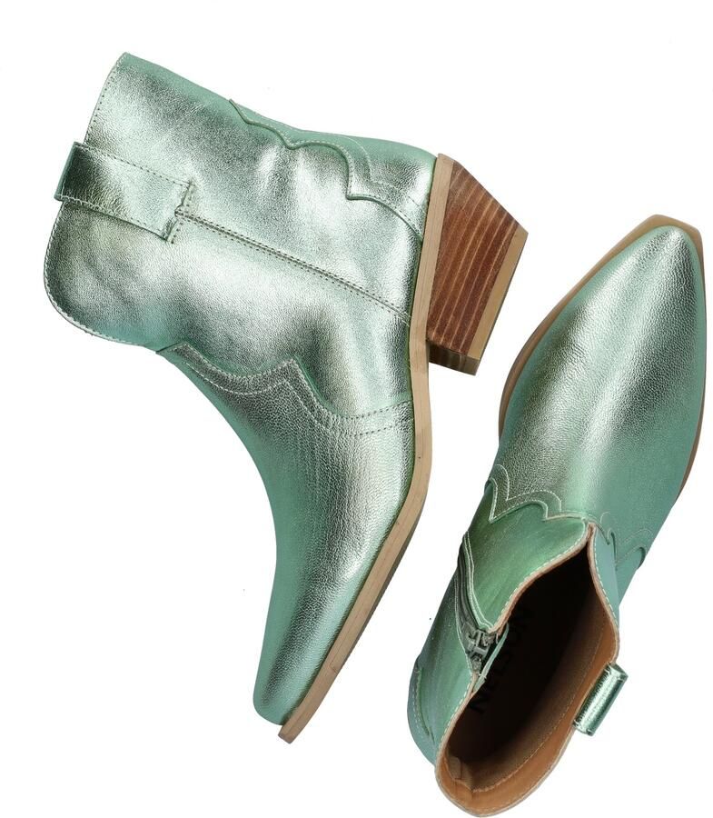 Nelson leren cowboylaarzen mint metallic - Foto 3