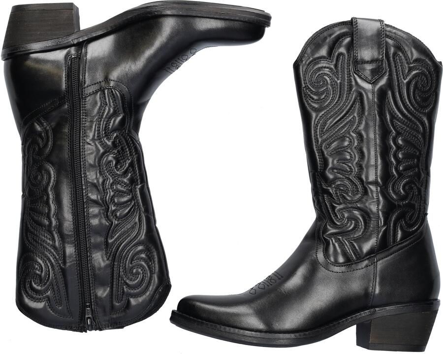 Nelson western leren cowboy boots zwart - Foto 5