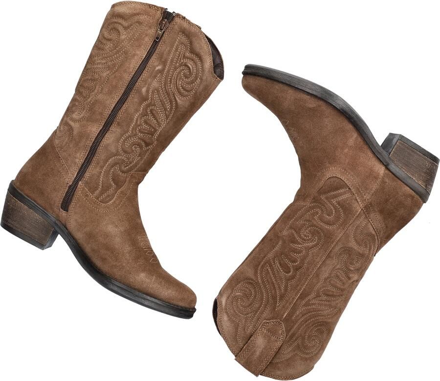 Nelson western suède cowboylaarzen taupe - Foto 4