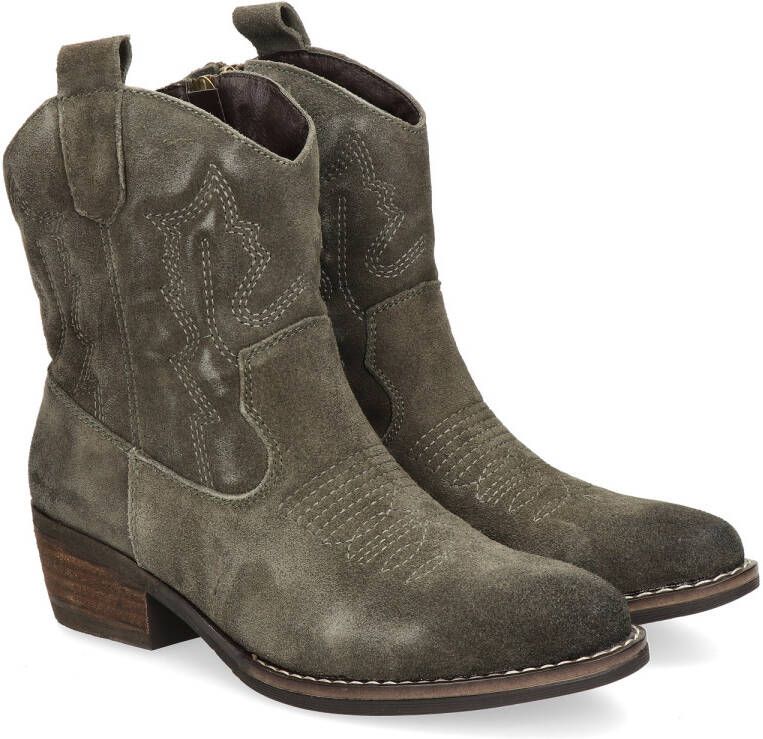 Nelson suède cowboylaarzen kaki - Foto 5