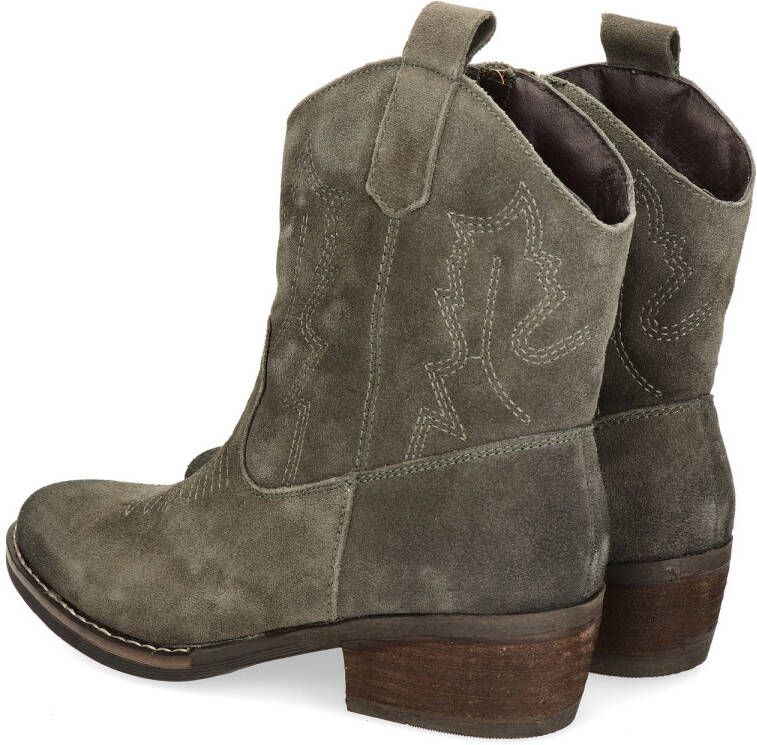 Nelson suède cowboylaarzen kaki - Foto 4