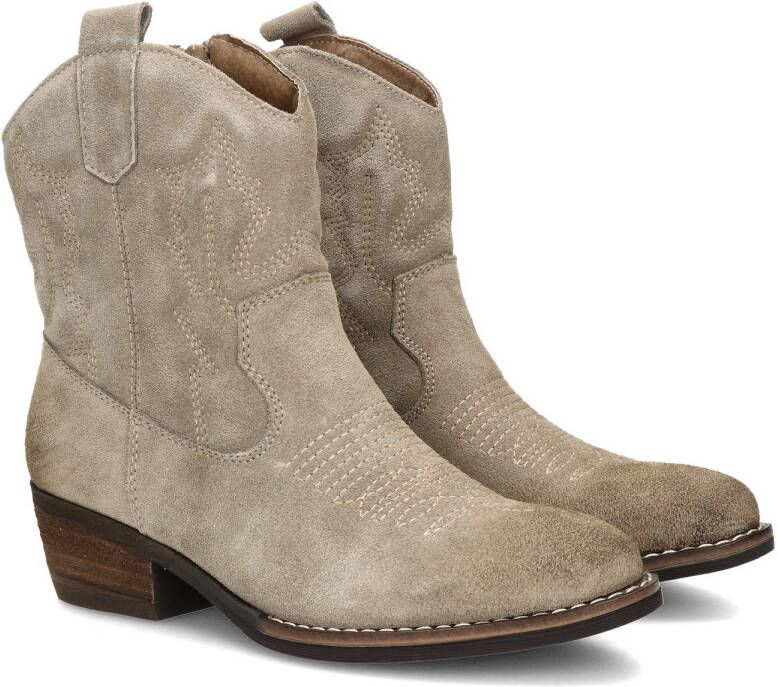 Nelson suède cowboylaarzen beige - Foto 4