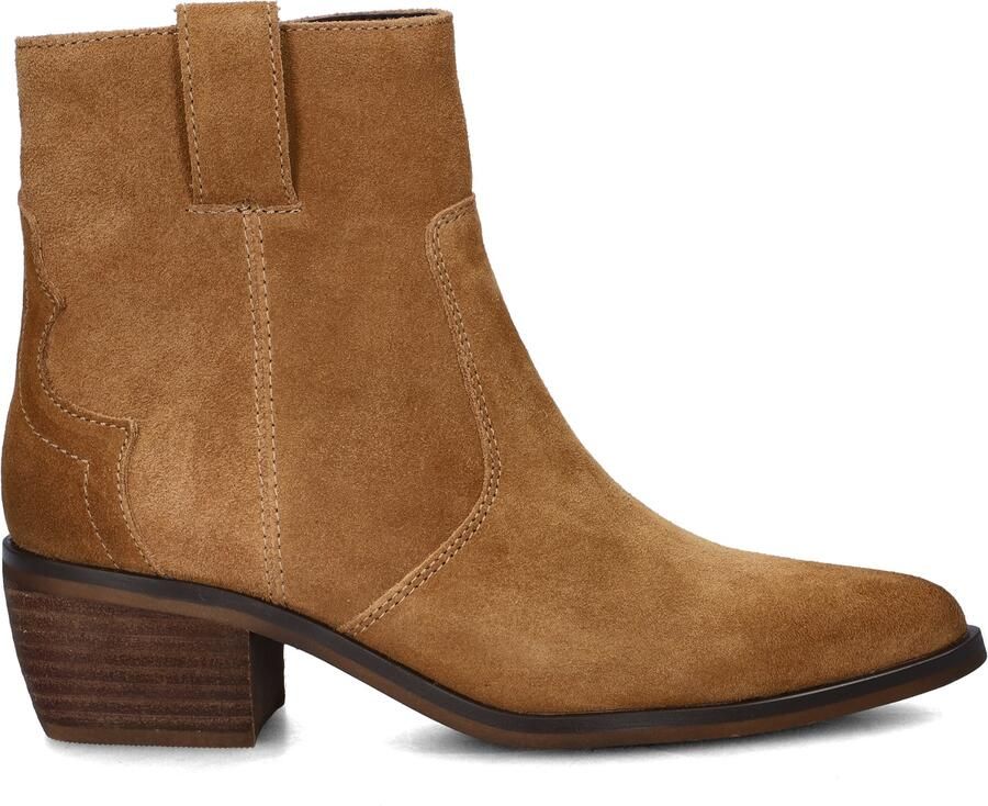 Nelson suède cowboylaarzen cognac