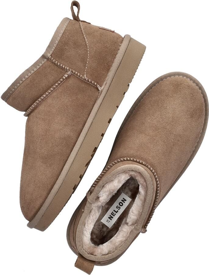 Nelson suède enkelboots taupe - Foto 4