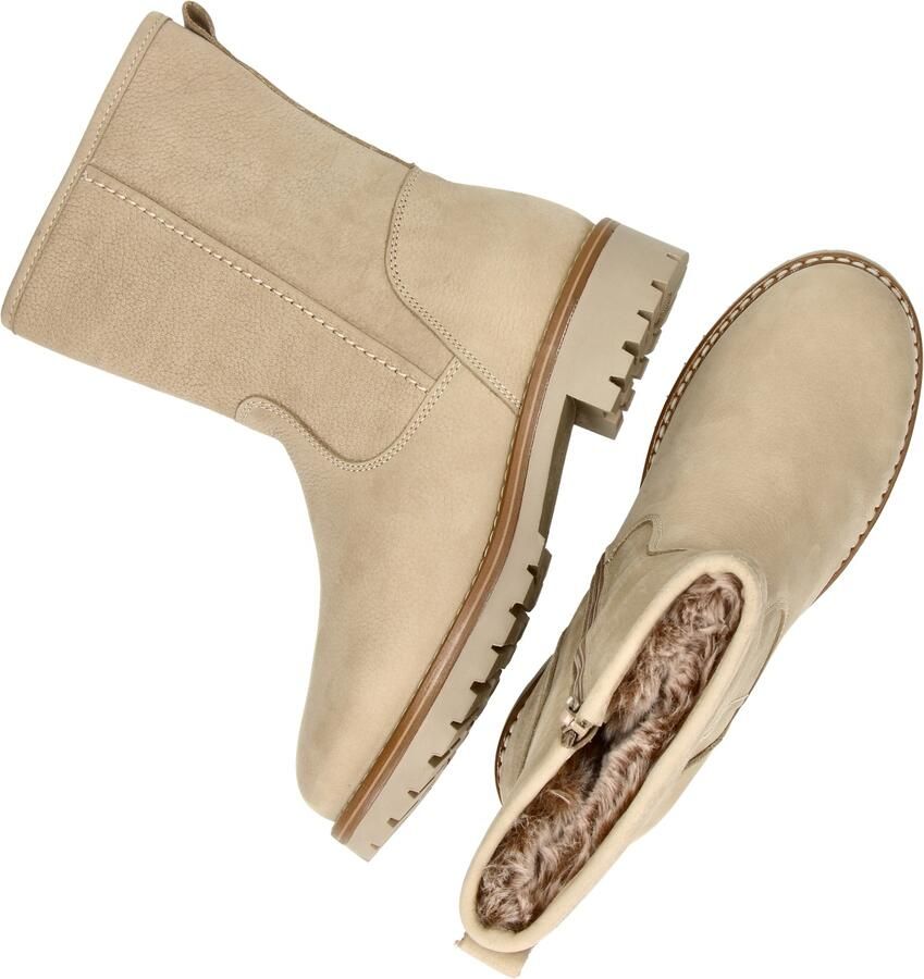 Nelson suède enkelboots met profielzool ecru - Foto 5