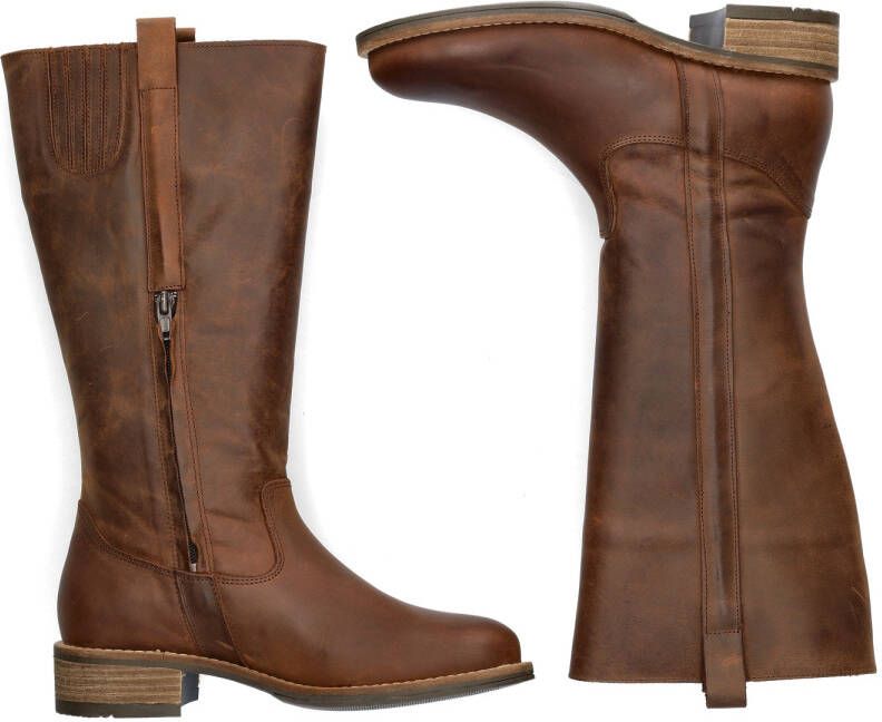 Nelson gevoerde leren hoge laarzen bruin - Foto 2